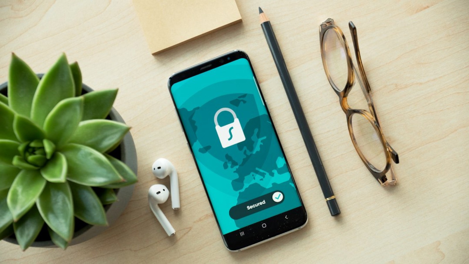 écran de paramètres de chiffrement sur smartphone